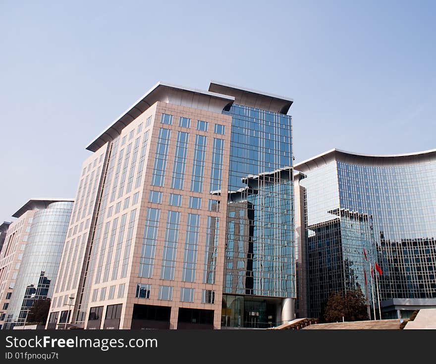 Modern exterior design of business office in Beijing. Modern exterior design of business office in Beijing