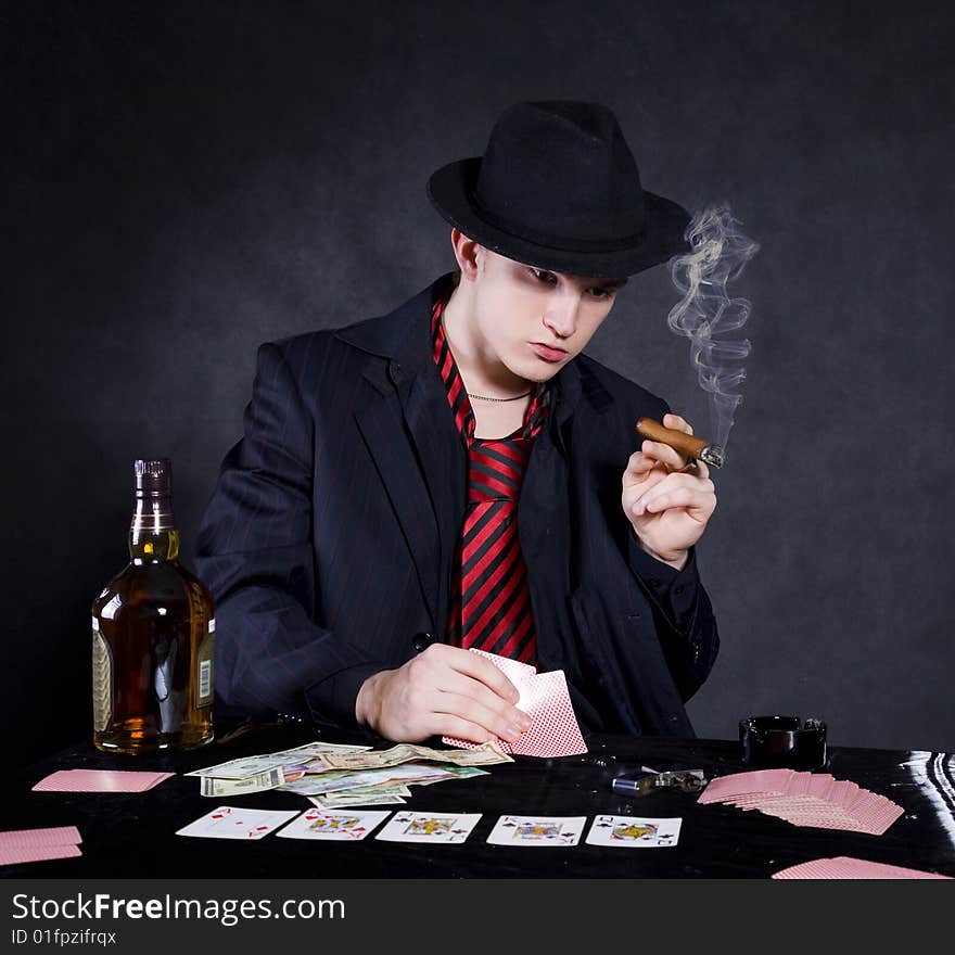 Picture Of Poker Player