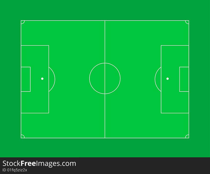 Soccer field layout for design