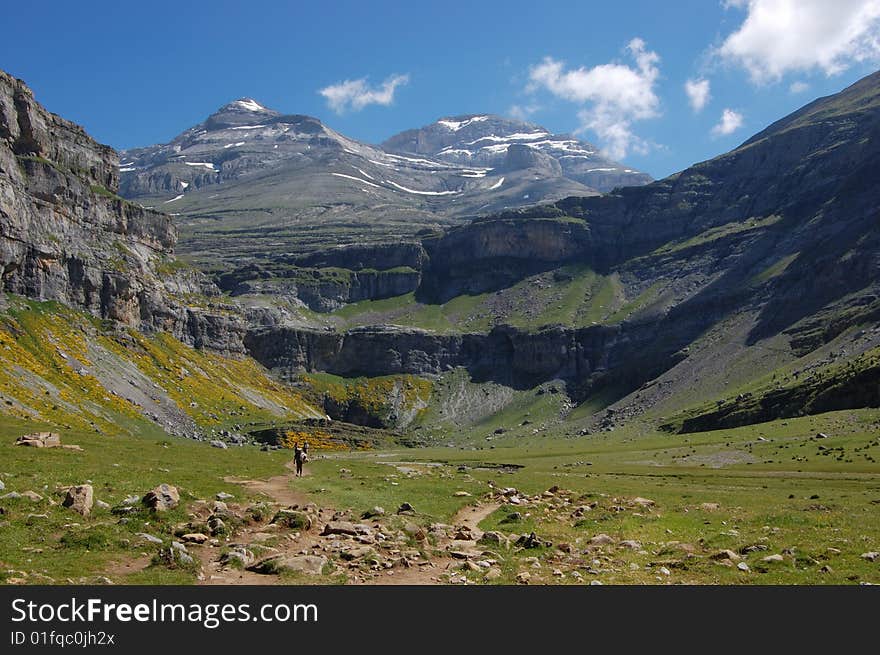 Mountain scenery in Pyrenees