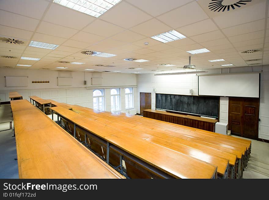 Empty classroom