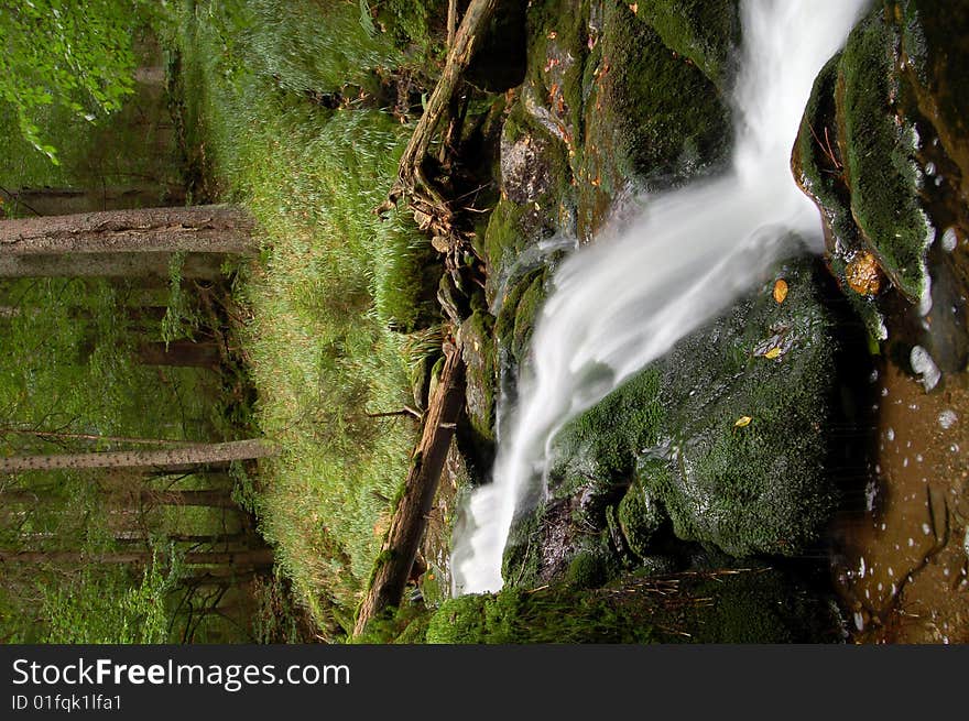 waterfall in bohemia