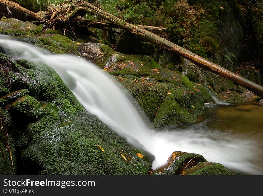 Waterfall In Bohemia