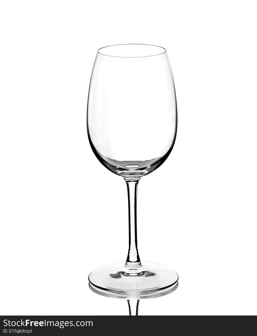 Ransparent Empty Wine Glass