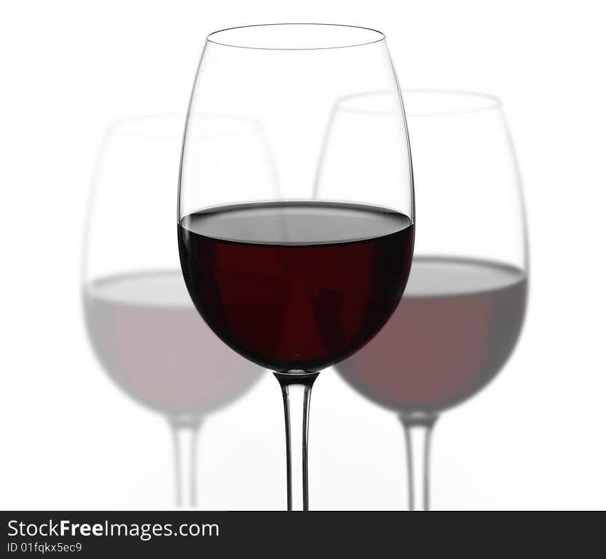 Red wine isolated on white background. Red wine isolated on white background