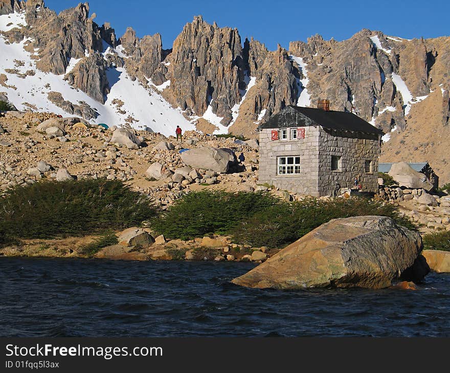 Refuge Frey - Cerro Catedral - Bariloche - Argentina. Refuge Frey - Cerro Catedral - Bariloche - Argentina