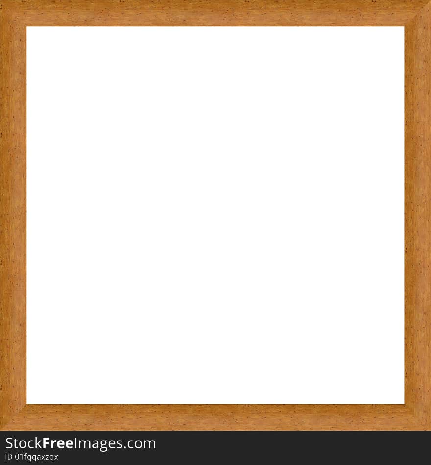 A picture frame on a white