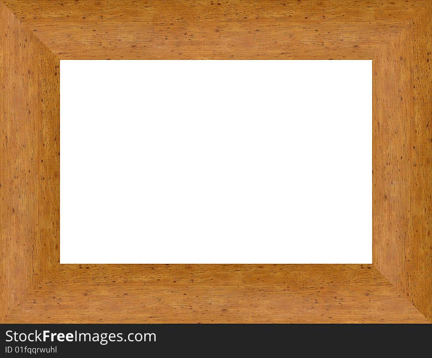 A picture frame on a white