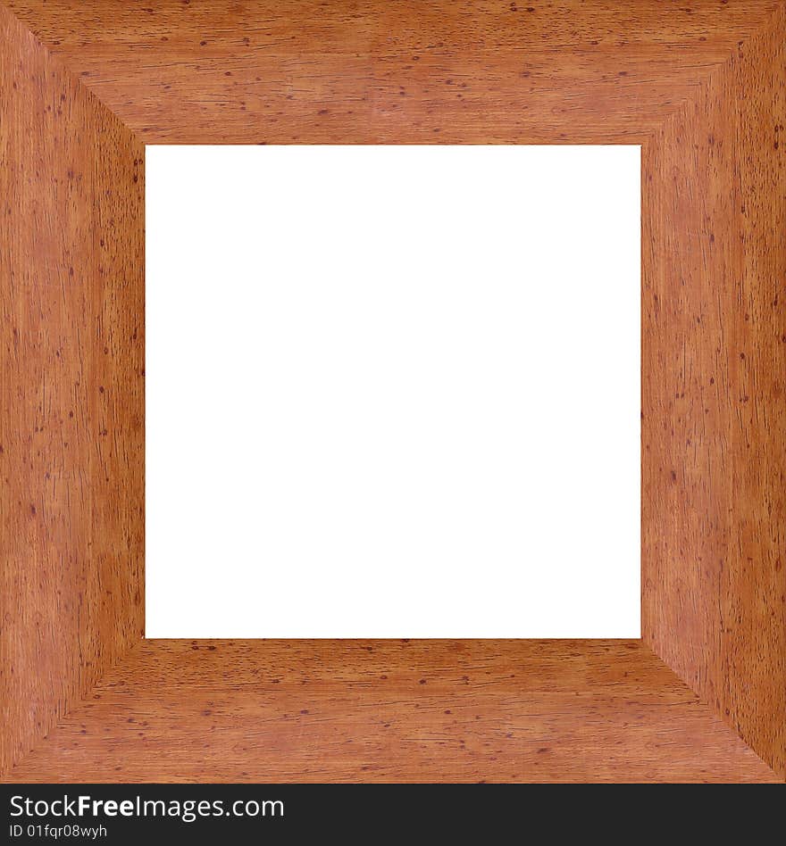 A picture frame on a white