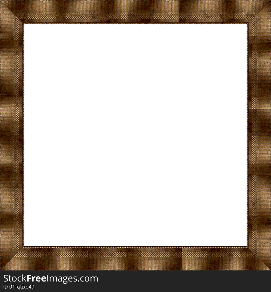 A picture frame on a white