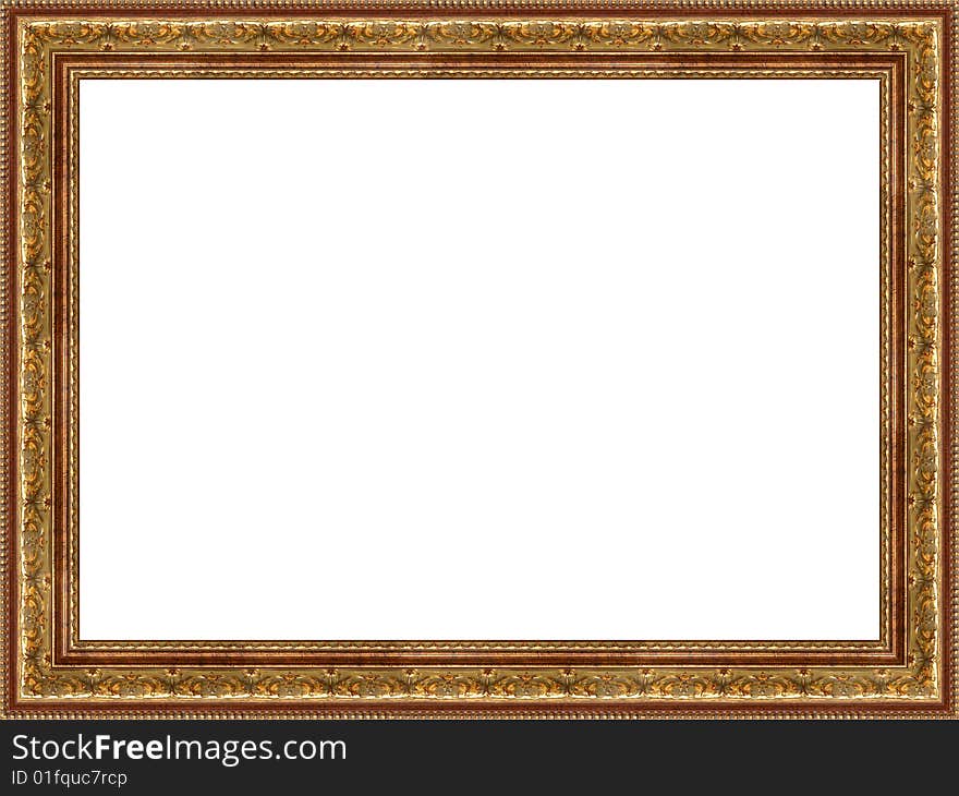 A picture frame on a white