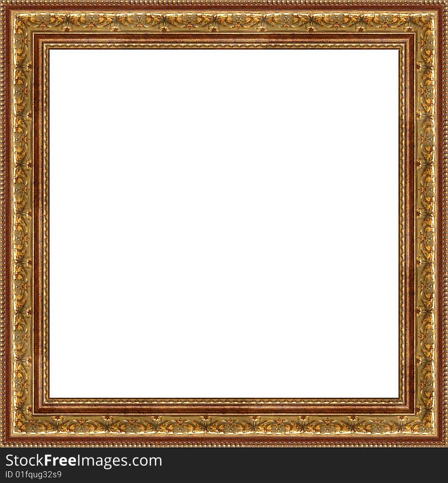 A picture frame on a white