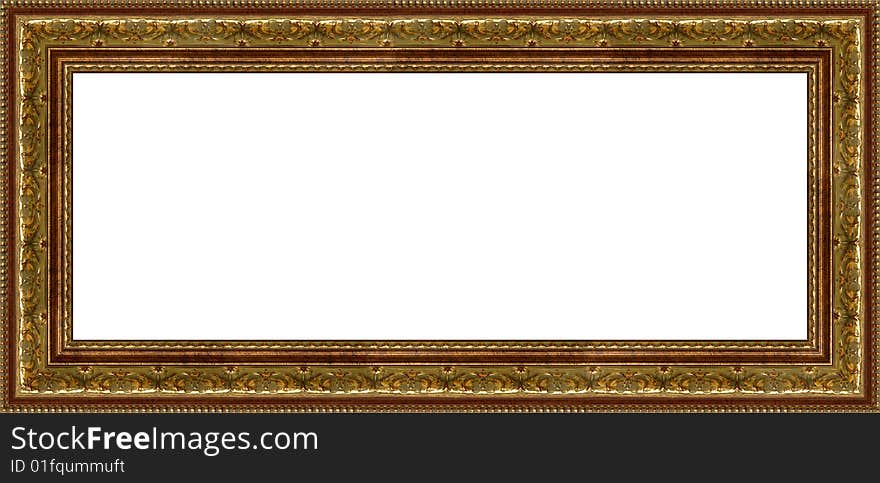 A picture frame on a white