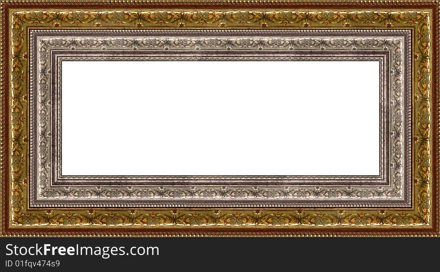 A picture frame on a white