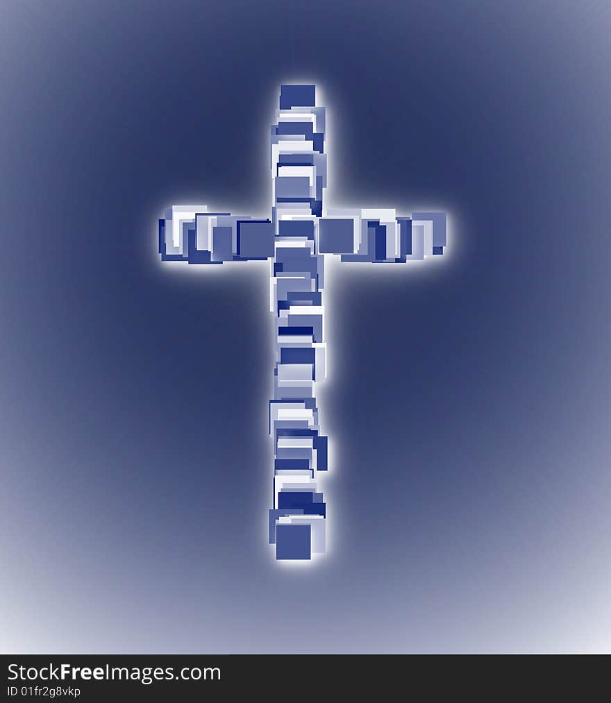 Religion Glowing Christian Cross