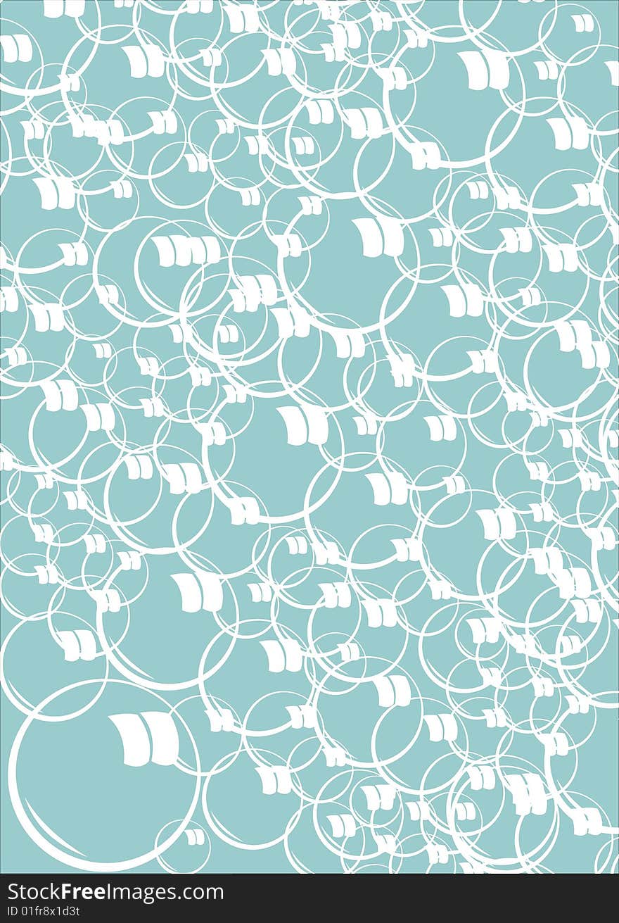 Abstract water bubbles vector illustration