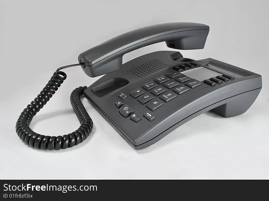 Office Phone With Lifted Tube