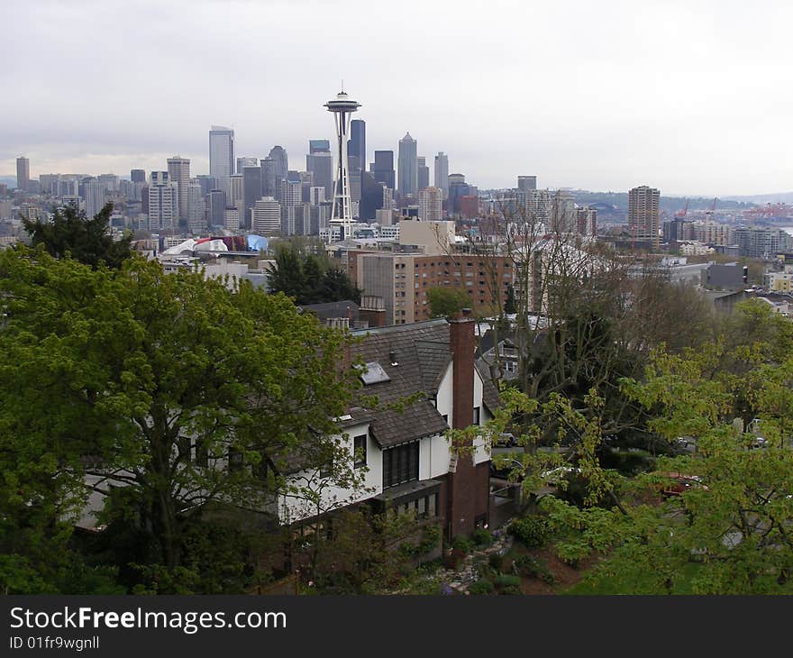 Image of downtown Seattle taken from Overlook Park on Queen Anne Hill. Image of downtown Seattle taken from Overlook Park on Queen Anne Hill.