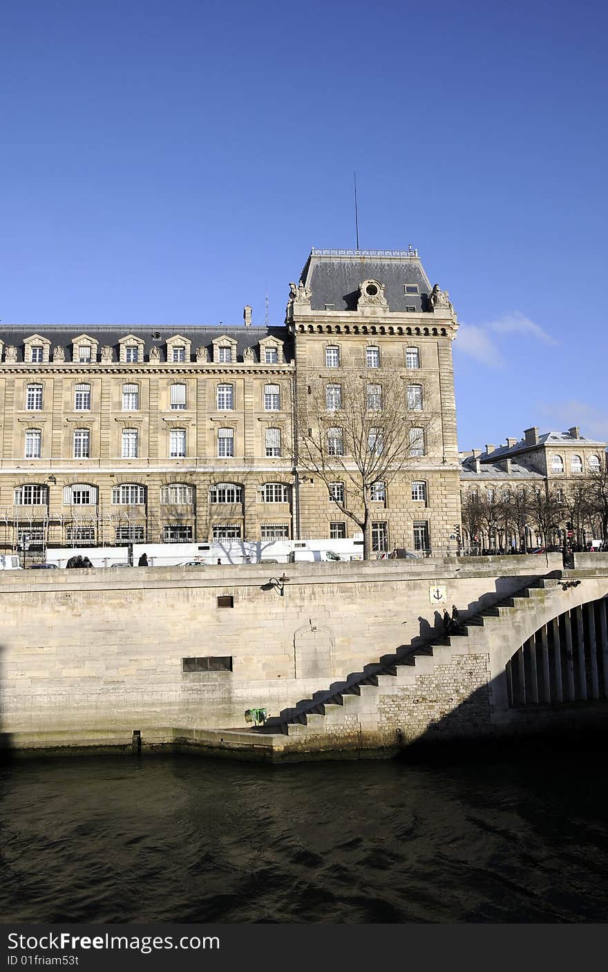 Old building and the river