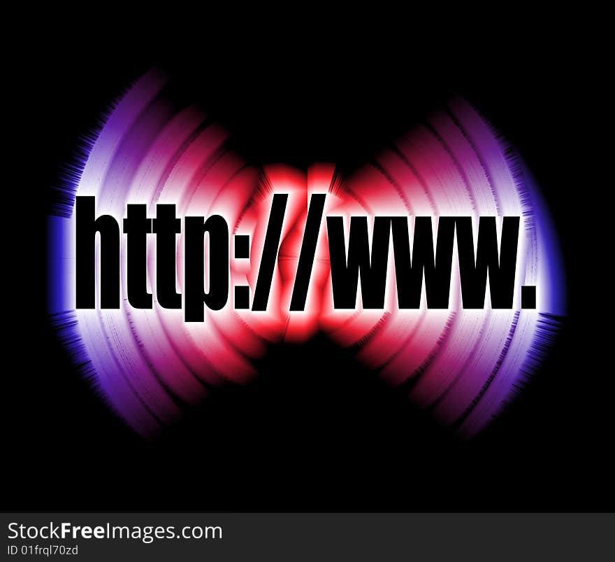 Bright and explosive message on a dark background. Bright and explosive message on a dark background