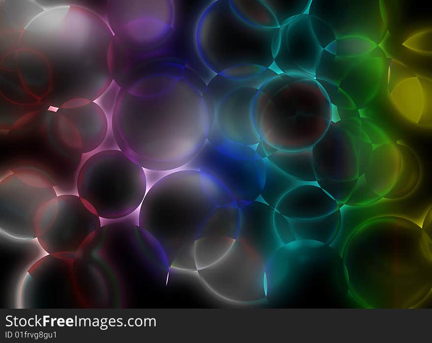 Abstraction background of varicoloured circles. Abstraction background of varicoloured circles