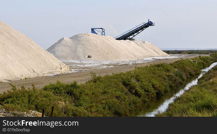 Salt mine in south of France