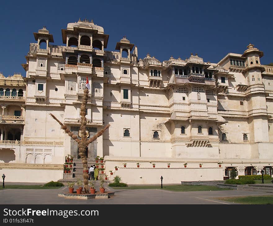 Udaipur City Palace in Rajasthan, India