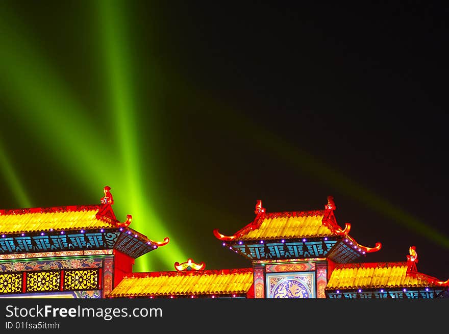 Night scene in Chinese Lantern Festival