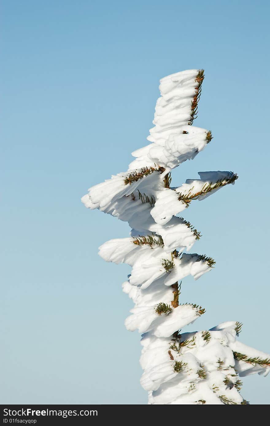 Winter in French alps