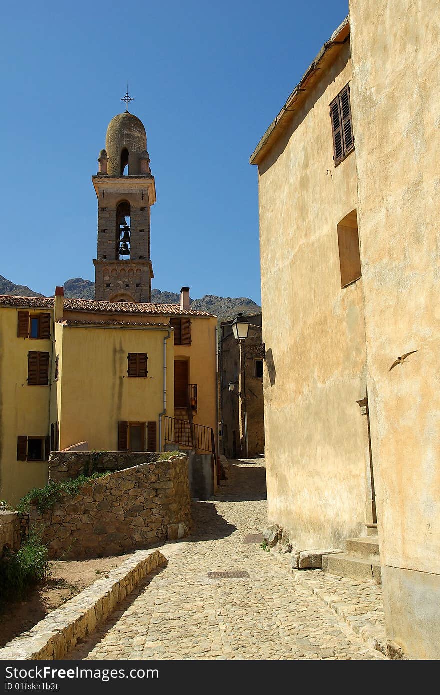 Corsica landscape - village