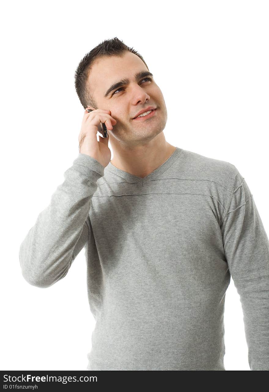 Man speaking on the phone