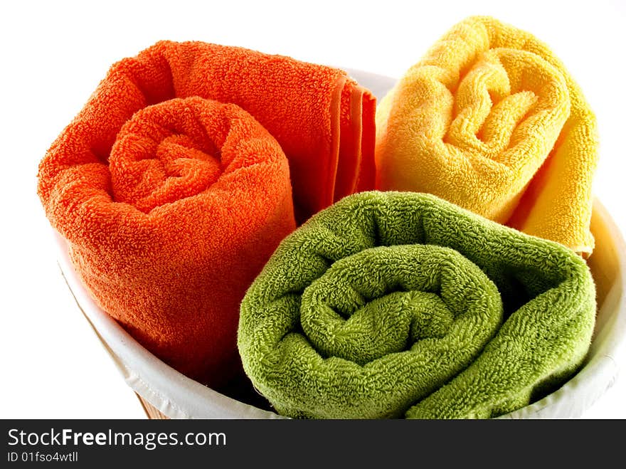 Stock pictures of bath towels and wash clothes