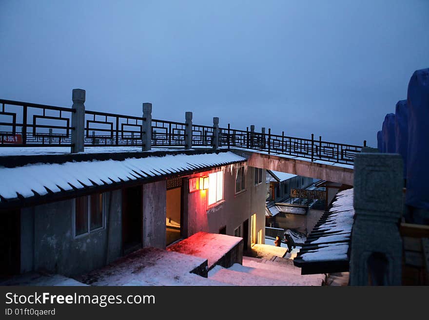 A small house on Emei moutain