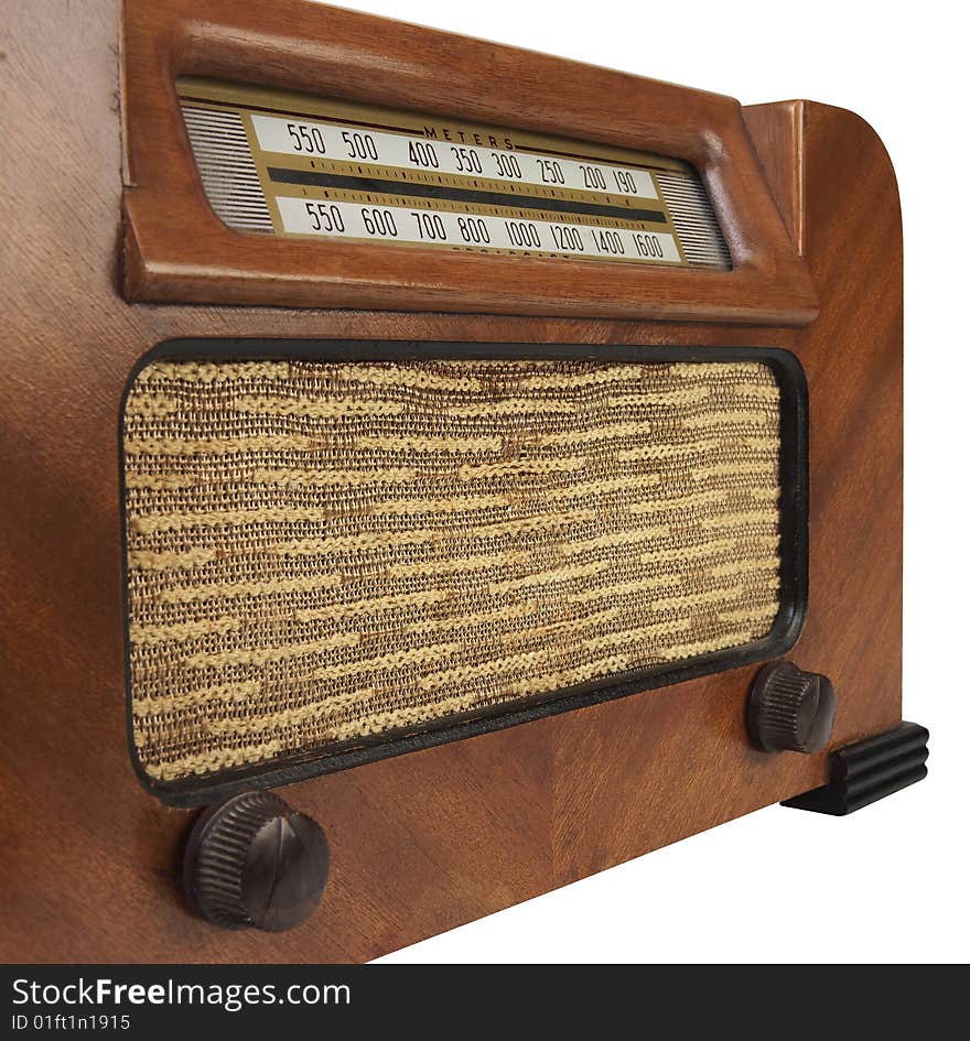 Vintage Antique Retro wooden Radio. Vintage Antique Retro wooden Radio