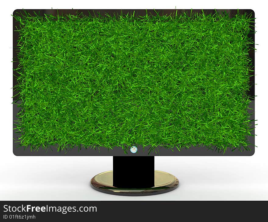 Isolated high definition displays on white background. Isolated high definition displays on white background.