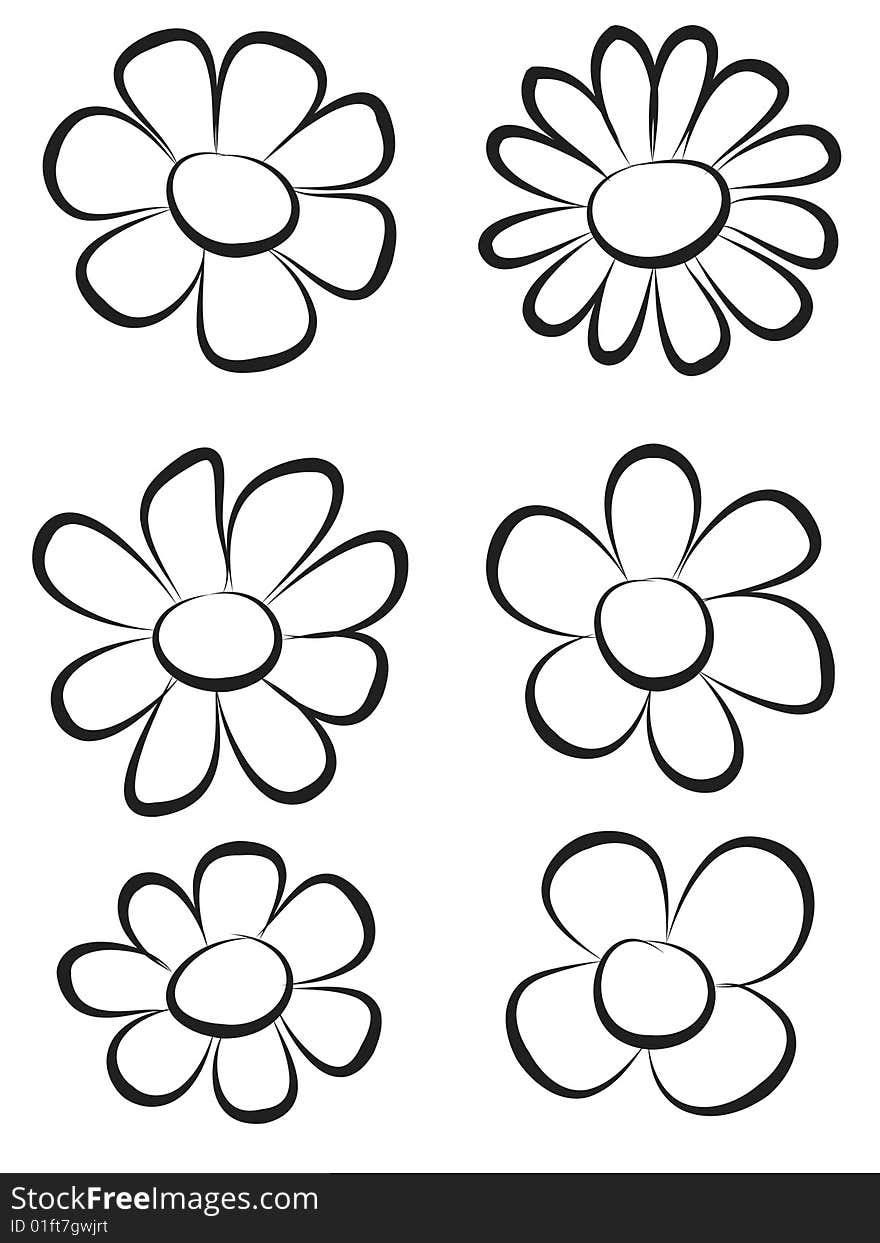 Hand Draw Flowers