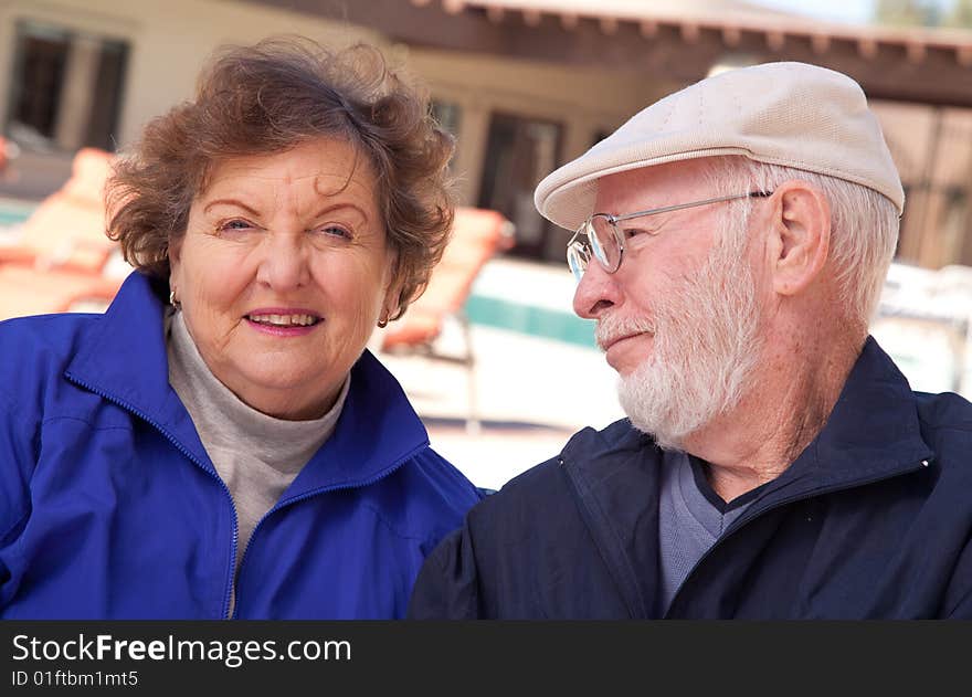 Happy Senior Adult Couple Enjoying Life Together.