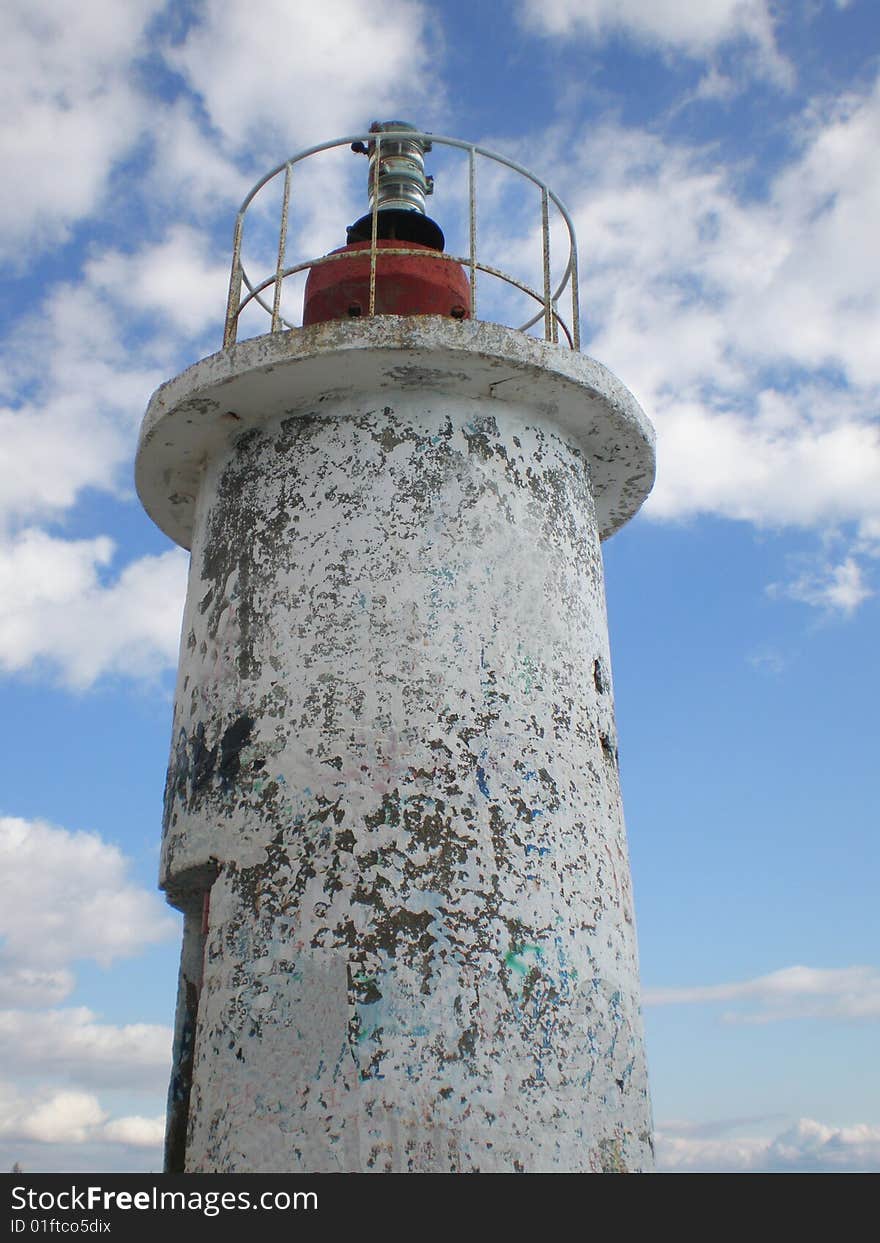 An old light house in western coast of Turkey