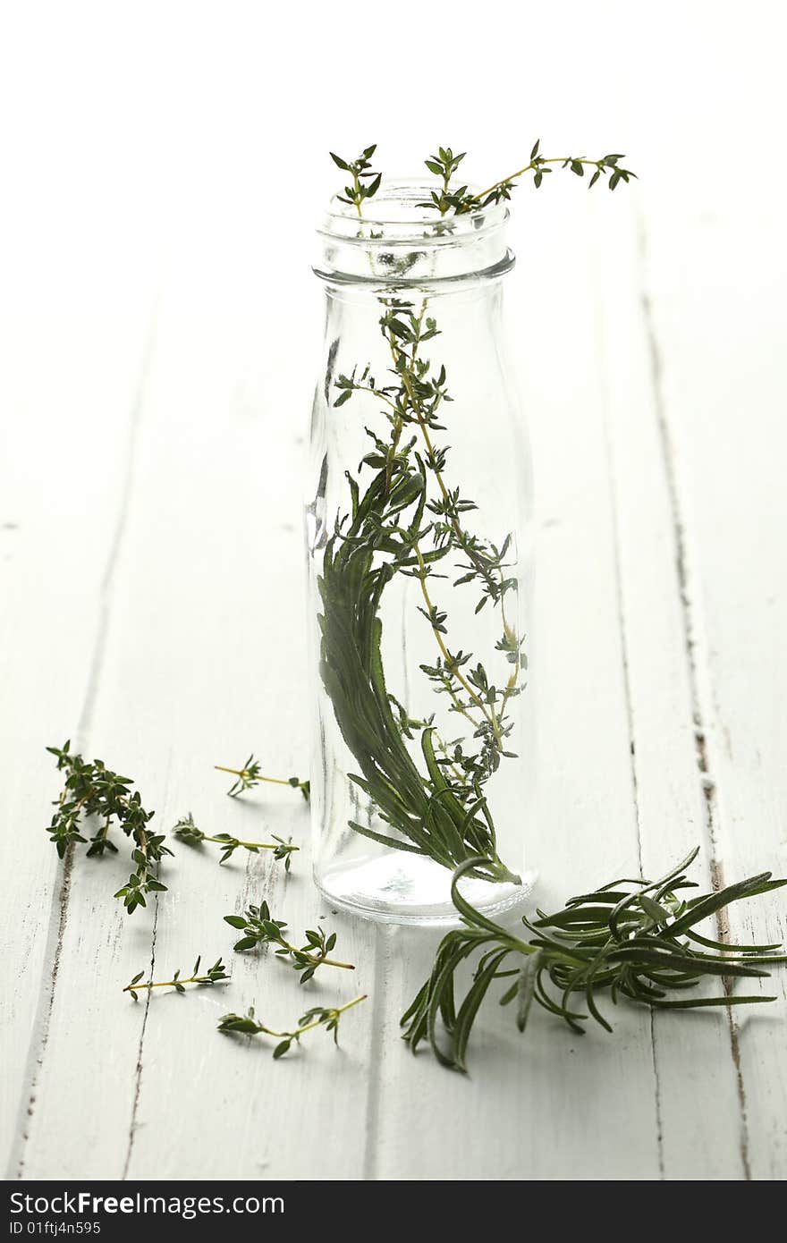 Thyme in a bottle and rosemary too!.