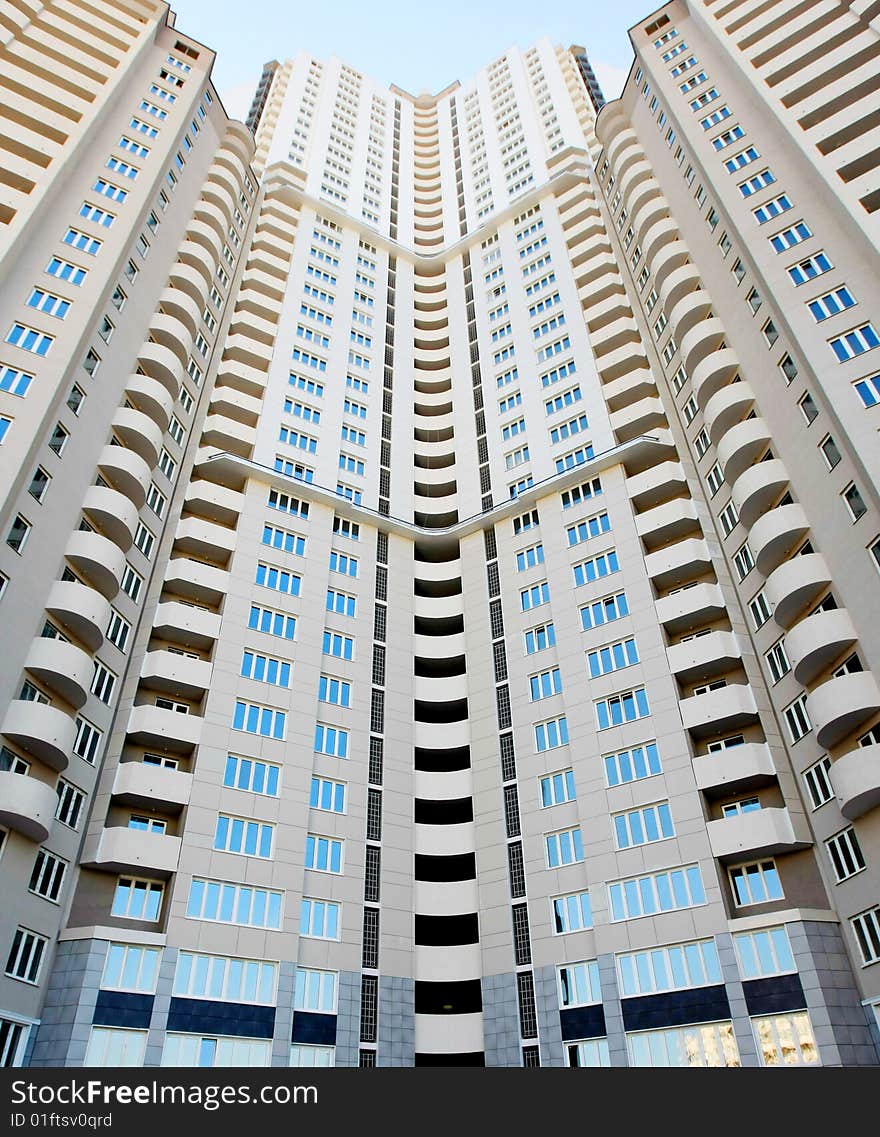 Modern apartment buildings in Kiev