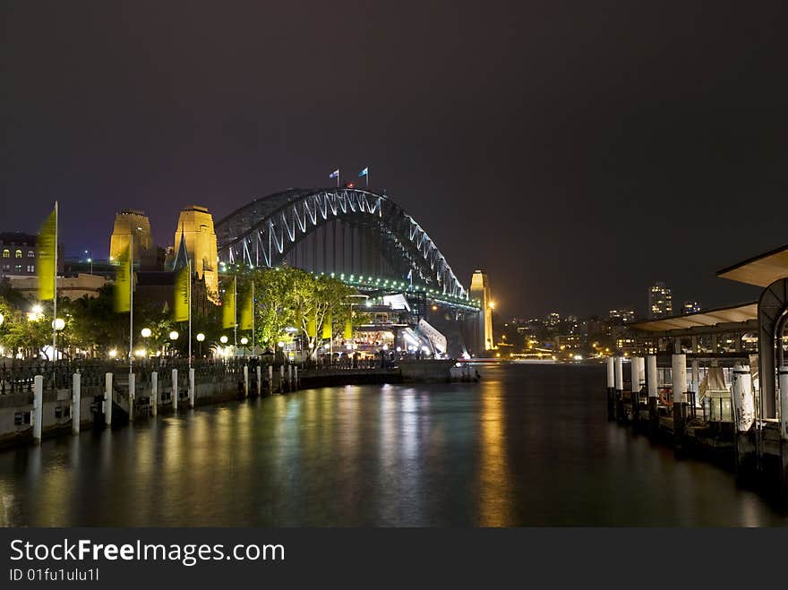 Night time shot of this famous landmark. Night time shot of this famous landmark