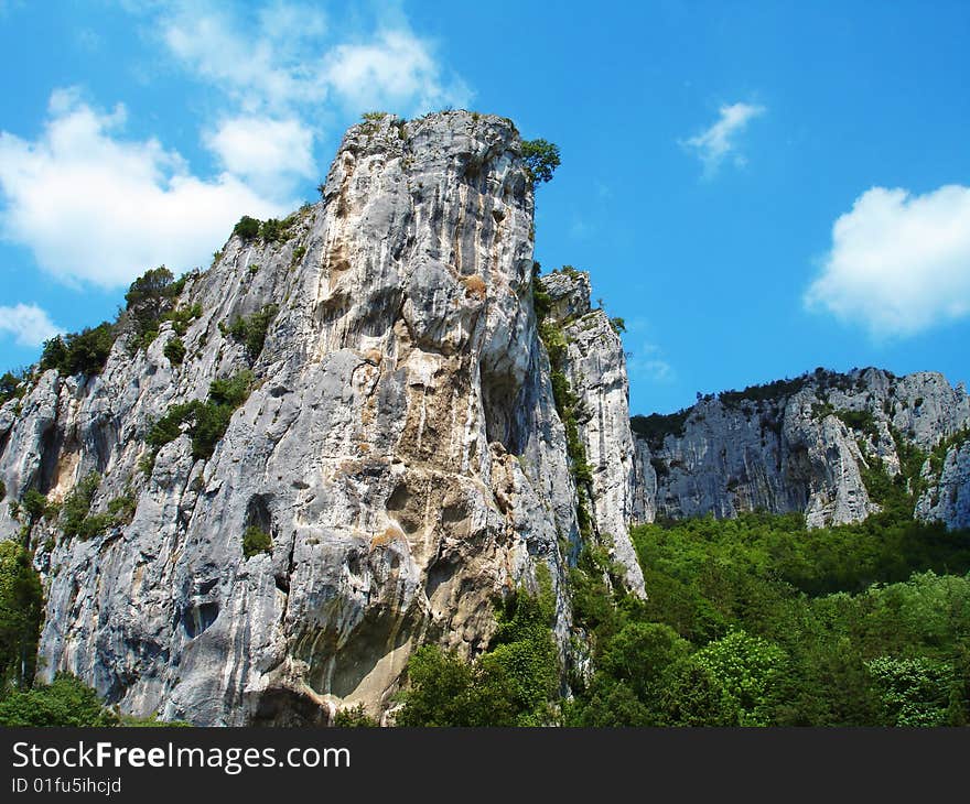 Big mountain in Istra in Croatia