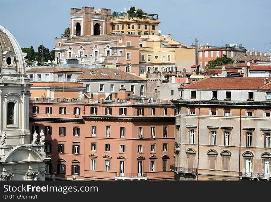 Rome-the panorame of city