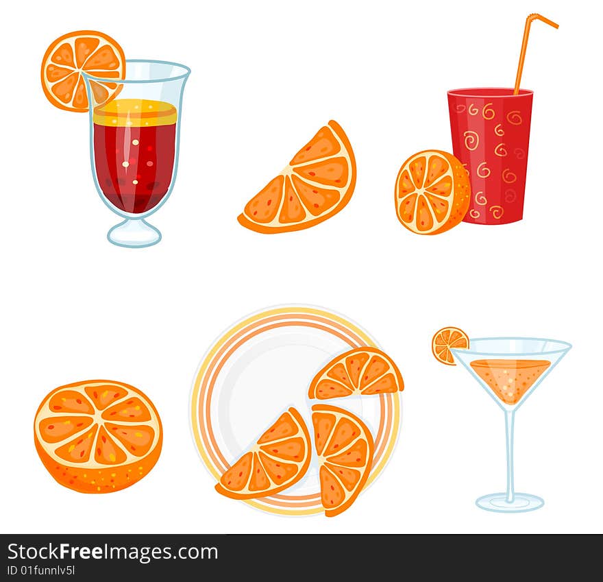 Set With Oranges