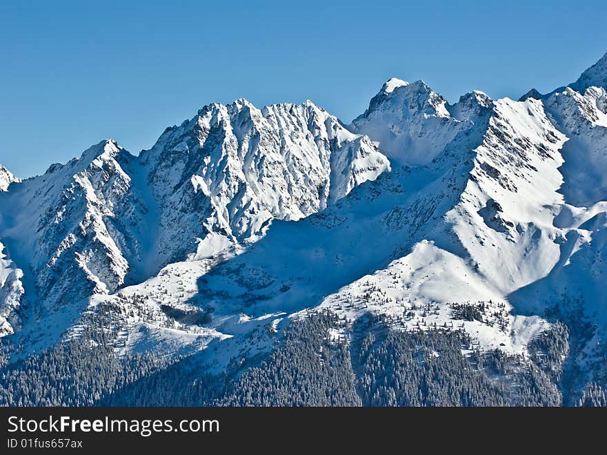 Snow in alps