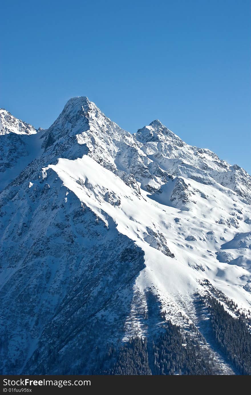 Snow in alps