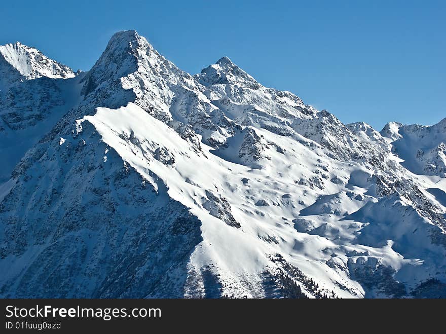 Snow in alps