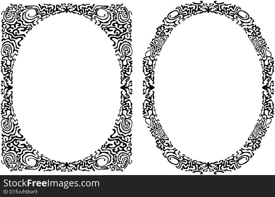 Vector abstract frames for designers. Vector abstract frames for designers