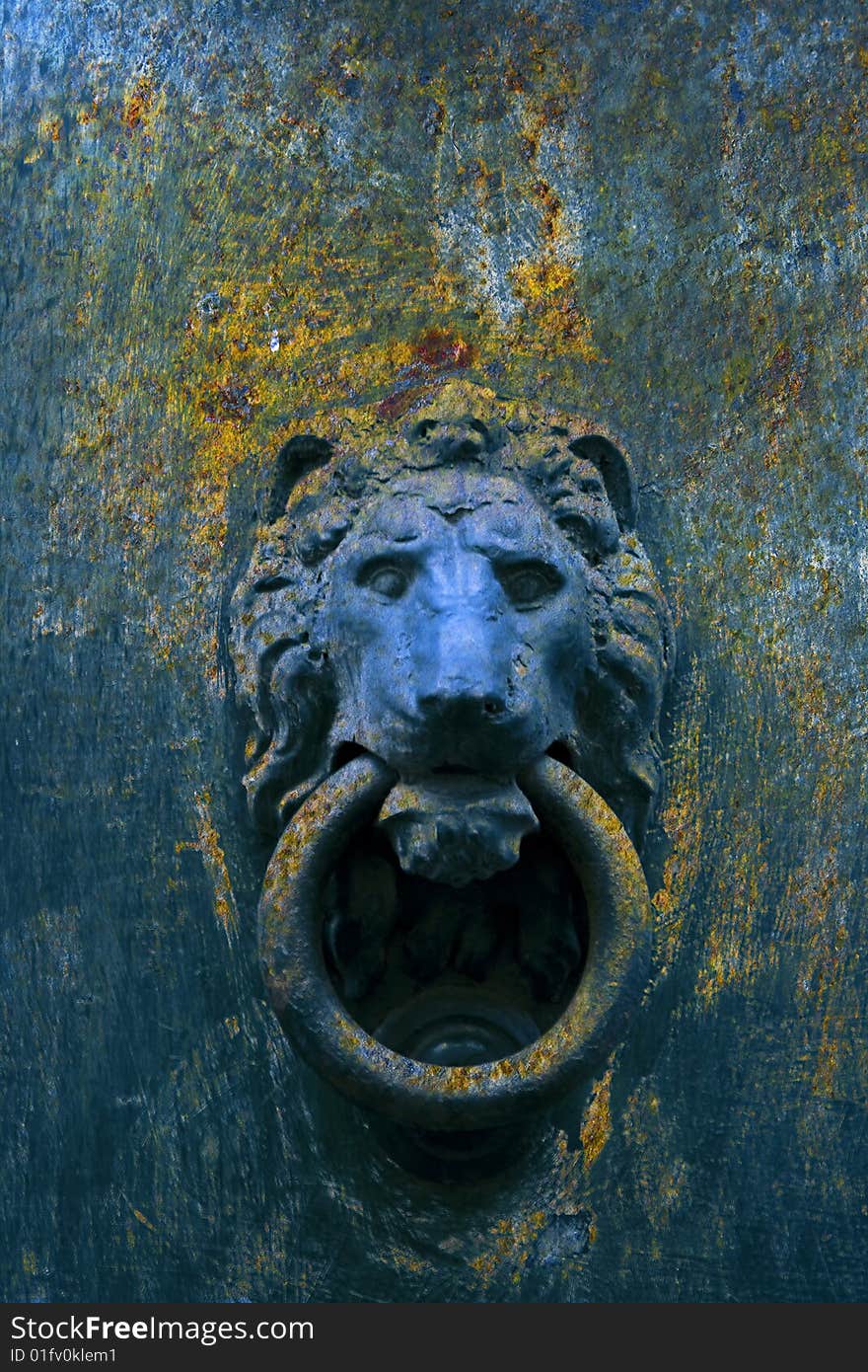 Forgotten door. The Venetian garden. Forgotten door. The Venetian garden