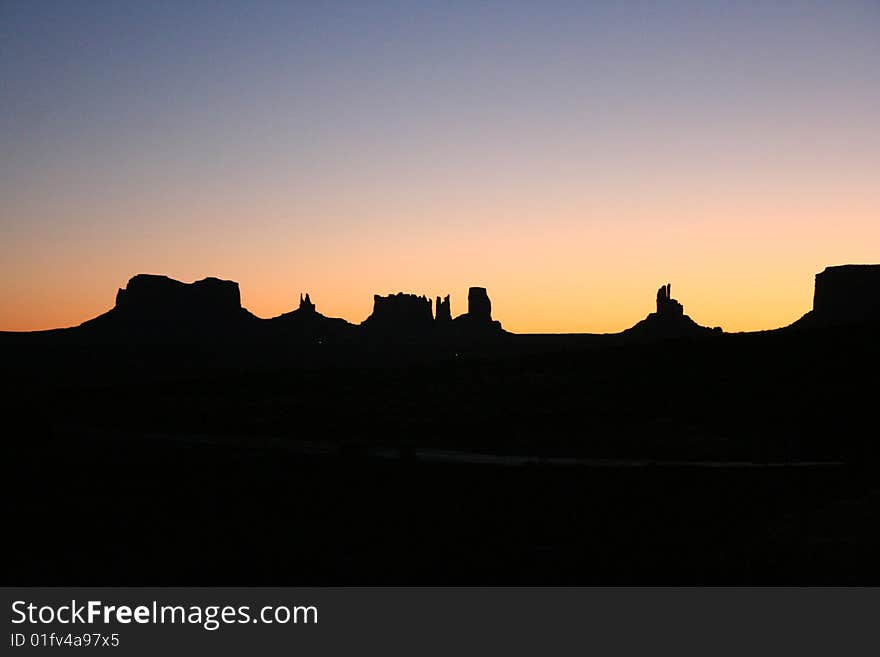 Monument Valley at Sunset